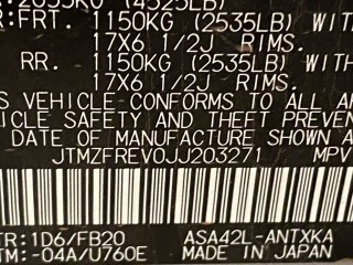 2018 Toyota RAV4 LE JTMZFREV0JJ203271 photo 10 2018 Toyota RAV4 LE JTMZFREV0JJ203271 photo 10
